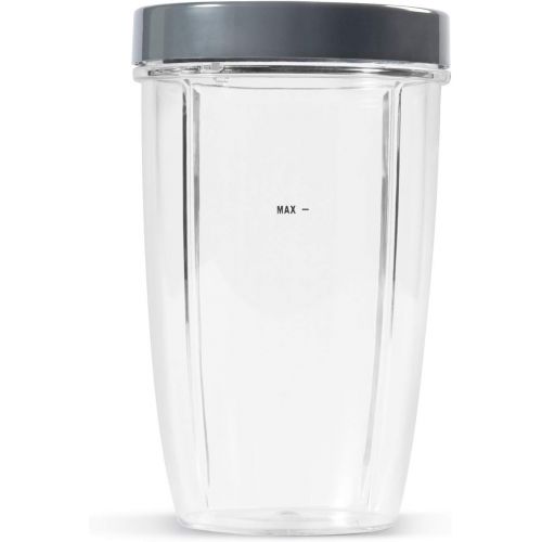  NutriBullet NBM-U0270 24 Ounce Tall Cup with Standard Lip Ring, Clear/Gray