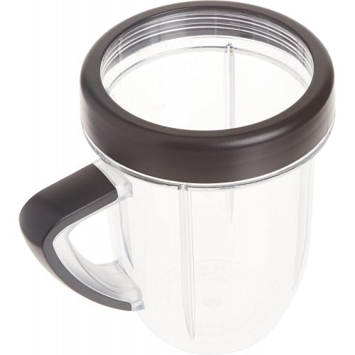  NutriBullet NBM-U0272 Rx 30 Oz Short Mug with Lip Ring, Black