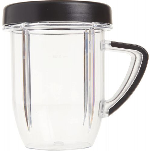  NutriBullet NBM-U0272 Rx 30 Oz Short Mug with Lip Ring, Black