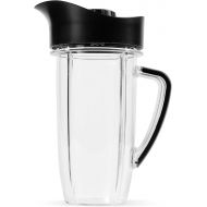 NutriBullet NBM-U0273 Rx 45 Oz Oversized Cup with Pitcher Lid, Black/Clear