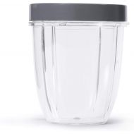 NutriBullet NBM-U0269 18 Ounce Short Cup with Standard Lip Ring, Clear/Gray