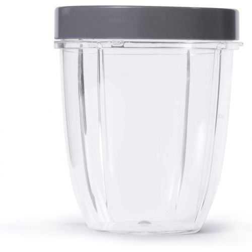  NutriBullet NBM-U0269 18 Ounce Short Cup with Standard Lip Ring, Clear/Gray