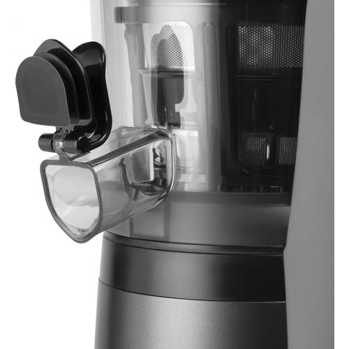  nutribullet Slow Juicer, Slow Masticating Juicer Machine, Easy to Clean, Quiet Motor & Reverse Function, BPA-Free, Cold Press Juicer with Brush, 150 Watts, Charcoal Black, NBJ50300