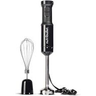 nutribullet Immersion Blender, Handheld Blender, Stainless Steel Blending Arm & Whisk Attachment, For Smoothies, Soups & Dips, 350 Watt, Charcoal Black, NBI50100