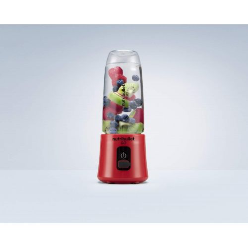  nutribullet GO Portable Blender for Shakes and Smoothies, 13 Ounces, 70 Watts, Red, NB50300R