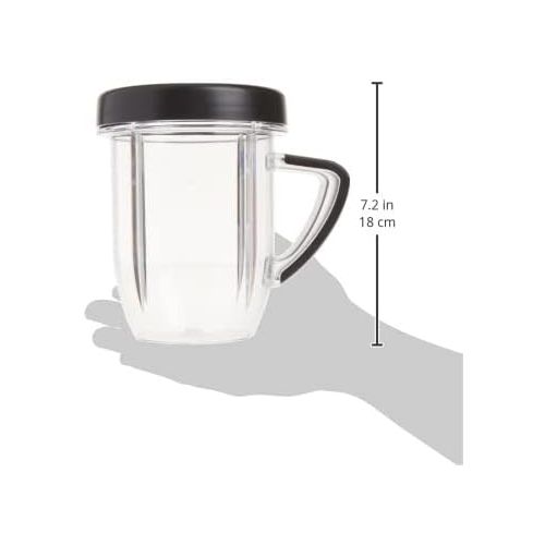  [아마존베스트]NutriBullet Rx 30 Oz Short Mug with Lip Ring, Black