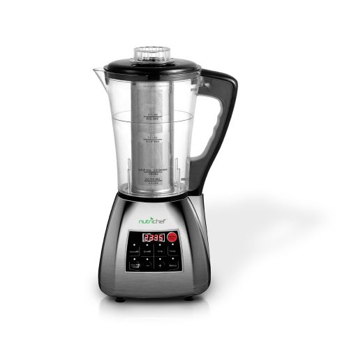  NutriChef PKSM240-V Digital Electronic Soup Cooker + Blender + Juice Drink Maker