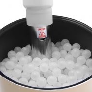 NutriChef Premium Sous Vide Balls 250 White, Includes Drying Bag for Cookers & Immersion Circulators, Reduces Heat Loss-PKSOUSBL250