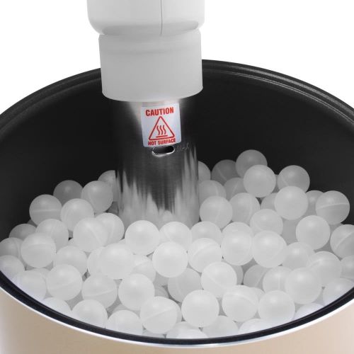  NutriChef Premium Sous Vide Balls 250 White, Includes Drying Bag for Cookers & Immersion Circulators, Reduces Heat Loss-PKSOUSBL250