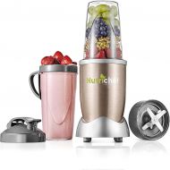 NutriChef Personal Electric Single Serve Blender - 900W Professional Kitchen Countertop Mini Blender for Shakes and Smoothies w/ Pulse Blend, Convenient Lid Cover, Portable 20 & 24 Oz Cups -