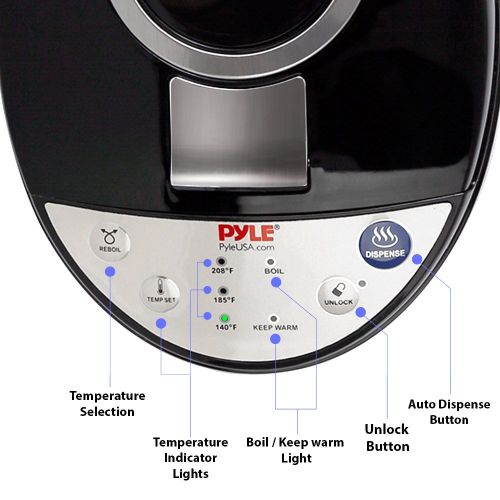  NutriChef Digital Electric Tea Kettle - Electric Kettle Water Boiler & Warmer wAdjustable Temp Control - For Coffee & Tea 3.69 Quarts - Auto Shut Off & Child Safety