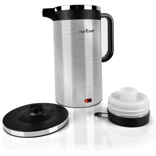  NutriChef AZPKWK23SR Electric Kettle, 2.25 pounds, Silver