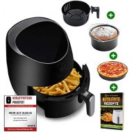 [아마존베스트]Nutrilovers Nutri Fryer 5.0 L Hot Air Fryer XXL [2000 W] Power Airfryer Large Filter Cool Touch Digital Touchscreen Timer Chip Fryer without Fat and Oil Pizza Tray + Barrel + Recipe Book