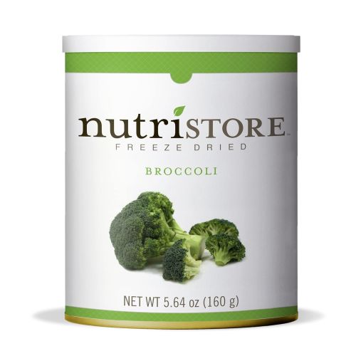  Nutristore Freeze Dried Broccoli 20 Servings 5.64 OZ 25 Year Shelf Life Amazing Taste Healthy Snack Emergency and Survival Food