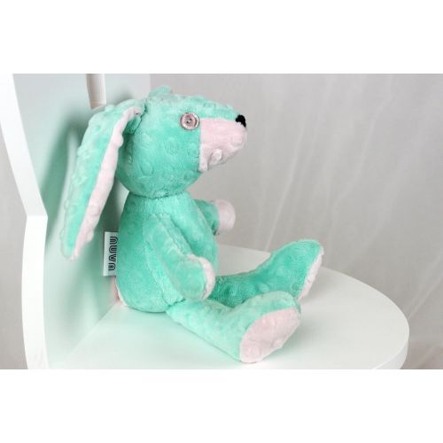  NuvaArt Stuffed Bunny, Plush Rabbit, Handmade Bunny, Soft Toy, Mascot Bunny, Emi
