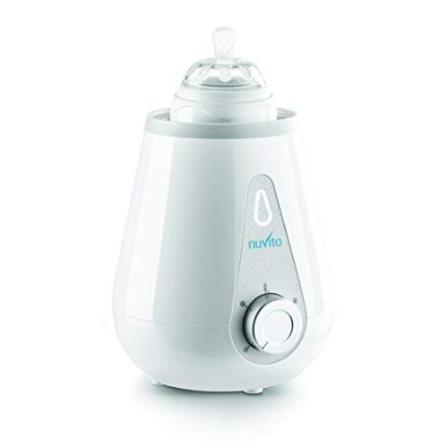  Nuvita 1165 4 in 1 Baby Flaschenwarmer - Elektrischer Babykostwarmer fuer Unterwegs  Auto-Adapter ideal fuer Reisen  Schnelle Erwarmung - Schonendes Auftauen und Schutz vor UEberhit