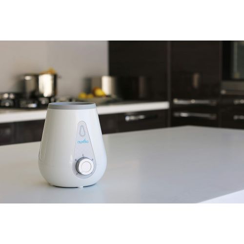  Nuvita 1165 4 in 1 Baby Flaschenwarmer - Elektrischer Babykostwarmer fuer Unterwegs  Auto-Adapter ideal fuer Reisen  Schnelle Erwarmung - Schonendes Auftauen und Schutz vor UEberhit