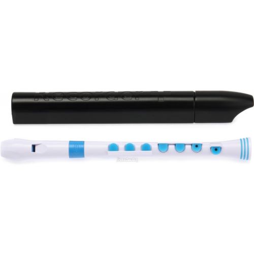  Nuvo Recorder+ Soprano Recorder - White/Blue