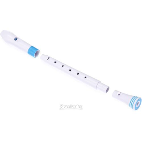  Nuvo Soprano Recorder - White/Blue