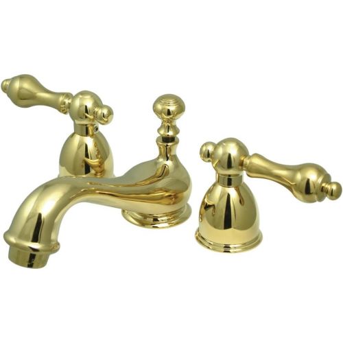  Nuvo ES3952AL Elements of Design Chicago 2-Handle 4 to 8 Mini Widespread Lavatory Faucet with Brass Pop-Up, 4-1/2, Polished Brass