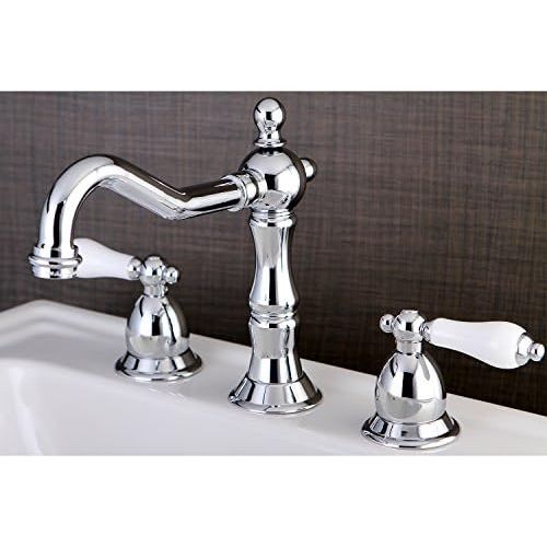  Nuvo Elements of Design ES1971PL Baltimore 2-Handle 8 to 14 Widespread Lavatory Faucet with Brass Pop-Up, 7-1/2, Polished Chrome