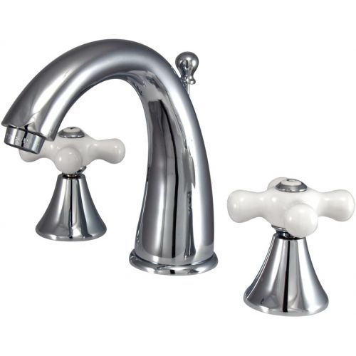  Nuvo Elements of Design ES2971PX St. Regis 2-Handle 8 to 16 Widespread Lavatory Faucet with Brass Pop-Up, 5-1/2, Polished Chrome