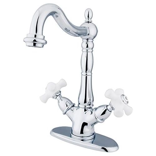  Nuvo Elements of Design ES1491PX New Orleans 2-Handle 4 Centerset Lavatory Faucet with Optional Deck Plate, 6- 1/2, Polished Chrome