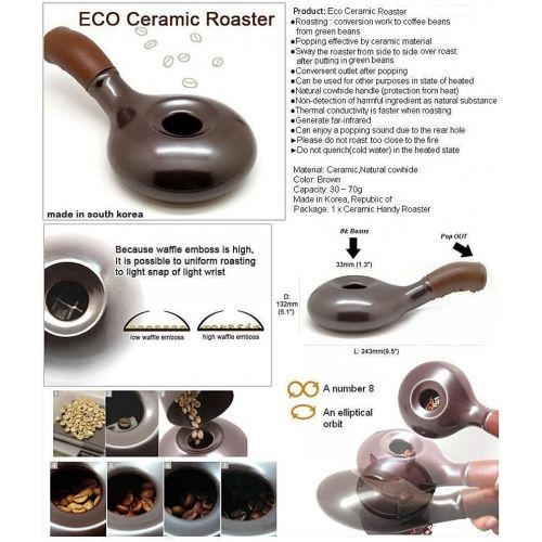  [아마존베스트]Nuvo Eco Ceramic Handy Coffee Bean Roaster by Nuvo