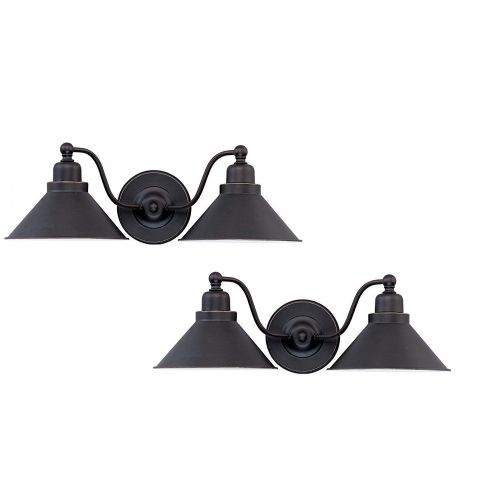  Nuvo 601711 Two Light Sconce, Mission Dust Bronze 2Lt Sconce 2 pack