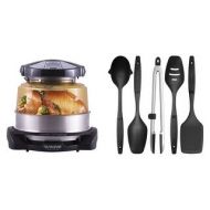 Nuwave Elite Oven with Extender Ring and 5 Piece Nylon Cooking Utensil Set by NuWave