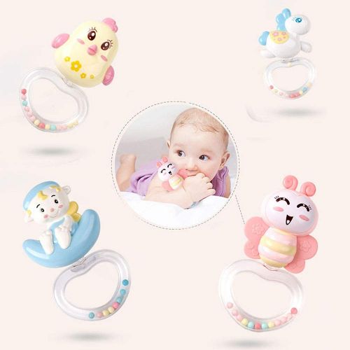  Nuxn Baby Musical Mobile Crib with Remote Control Musical Cot Mobile Toy with Music and Lights Projector & Hanging Rotating Toys Projection Mobile for Crib