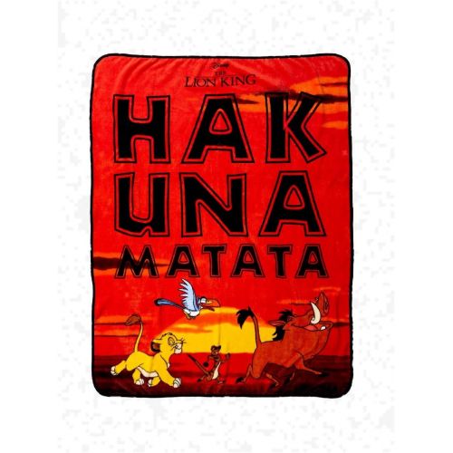  Nw Disney The Lion King Hakuna Matata Plush Throw Blanket