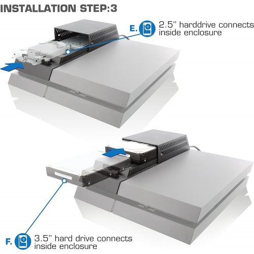  By Nyko Nyko Data Bank Plus - Data Bank 3.5 Hard Drive Enclosure Upgrade Dock for PlayStation 4