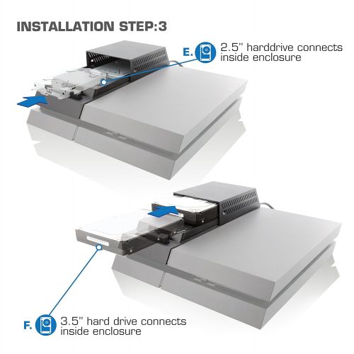  By Nyko Nyko Data Bank Plus - Data Bank 3.5 Hard Drive Enclosure Upgrade Dock for PlayStation 4