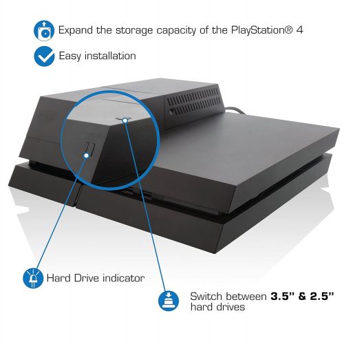  By Nyko Nyko Data Bank Plus - Data Bank 3.5 Hard Drive Enclosure Upgrade Dock for PlayStation 4