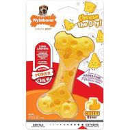 Nylabone Cheese Dog Toy - Power Chew Dog Toy for Aggressive Chewers - Medium/Wolf (1 Count)