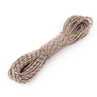 Nylon Type III 7 Strand Wristband Bracelet Rope Hiking Camping Cord Light Brown by Unique Bargains
