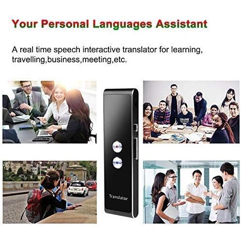  [아마존베스트]Nynicorny Translator Device Smart Voice Translator Bluetooth Support 40 Languages for Travelling Abroad Learning Shopping Business Chat Recording Translations