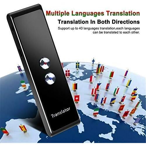  [아마존베스트]Nynicorny Translator Device Smart Voice Translator Bluetooth Support 40 Languages for Travelling Abroad Learning Shopping Business Chat Recording Translations