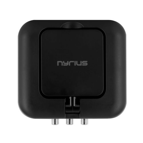  Nyrius 5.8GHz 4 Channel Wireless Video Sender Transmitter & Receiver with Remote Extender for Wirelessly Streaming to TV