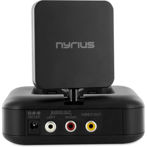  [아마존 핫딜]  [아마존핫딜]Nyrius 5.8GHz 4 Channel Wireless Video & Audio Sender Transmitter & Receiver with IR Remote Extender for Streaming Cable, Satellite, DVD to TV Wirelessly (NY-GS10)