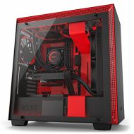 [아마존핫딜]Nzxt NZXT Computer Fall schwarz schwarz/red H200