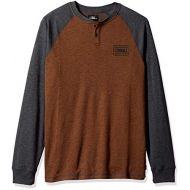 O%27NEILL ONEILL Mens Long Sleeve Logo Henley Shirt, Arcata Toffee, XL