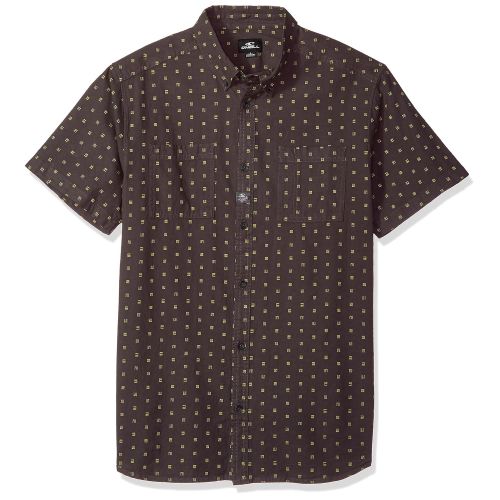  O%27NEILL ONEILL Mens Casual Modern Fit Short Sleeve Woven Button Down Shirt