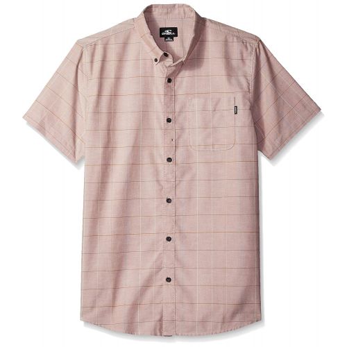  O%27NEILL ONEILL Mens Gridlock Short Sleeve Woven Button Down Shirt