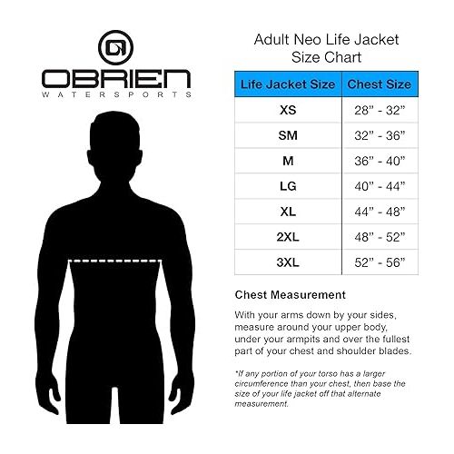  O'Brien Mens Traditional Neoprene Life Jacket