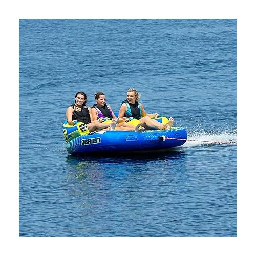  O'Brien Barca 2 Person Inflatable Towable Tube, Yellow