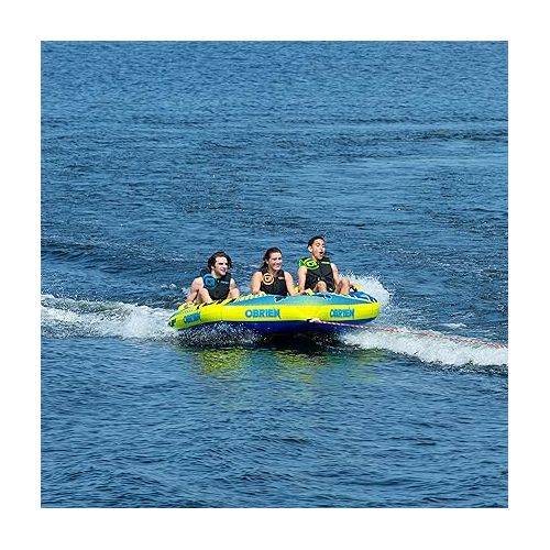  O'Brien Spoiler 3 Person Inflatable Towable Tube, Yellow