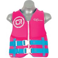 O'Brien Youth Traditional CGA Life Jacekt (55-85lbs) Pink/Aqua