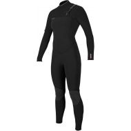 O'NEILL Women's Hyperfreak 4/3Mm Chest Zip Full Wetsuit Black